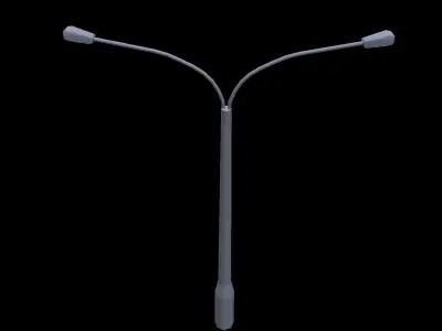 Street Light Low-poly 3D model