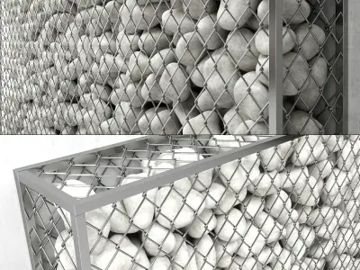 Gabion pebble 3D model
