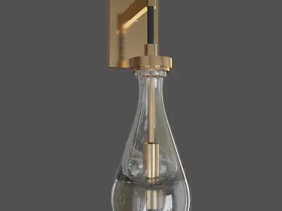 RH Rain Chandelier 3D model