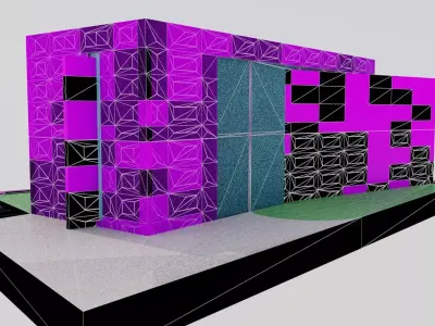 Church of Light Low-poly 3D model