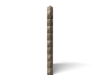 Small Square Medieval Wooden Door  Low-poly 3D model