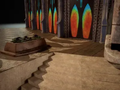 Building 2 Low-poly 3D model