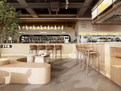  Cafe Bar Restaurant Pub 3D model