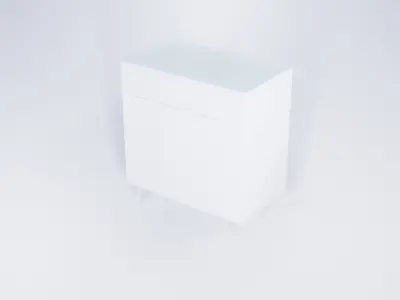 Bathroom Vanity Floor Cabinet 3D model purchase