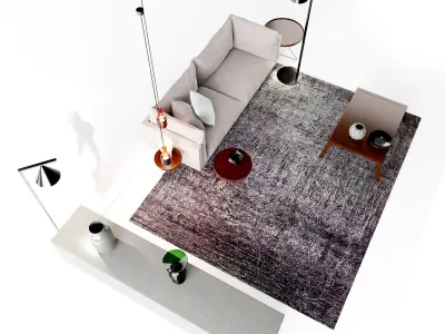 Oslo sofa living area 3D model