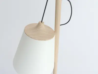 Modern scandinavian floor lamp by muuto 3D model