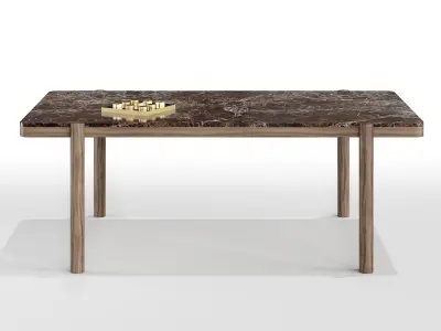 Gustav Rectangular Dining Table 3D model