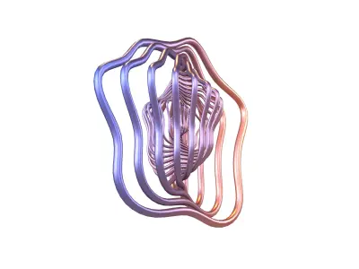 Abstract Sphere v9 005 Low-poly 3D model