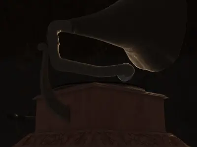 vintage phonograph Free 3D model