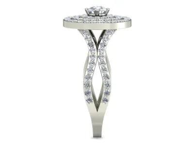 Women Ring  Render 3dm STL OBJ FBX Details 3D print model 340