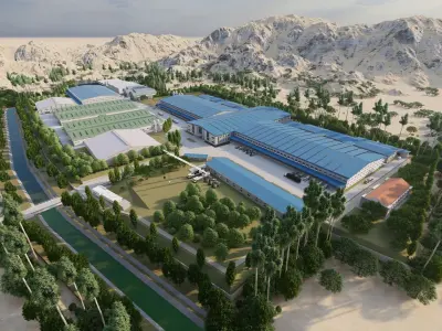 Industrial Factory-Factory building 3D model