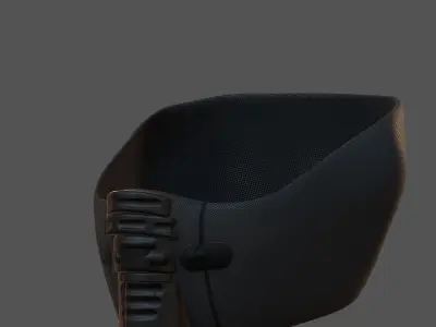 Gas mask helmet 3d model scifi Low-poly  Low-poly 3D model 163