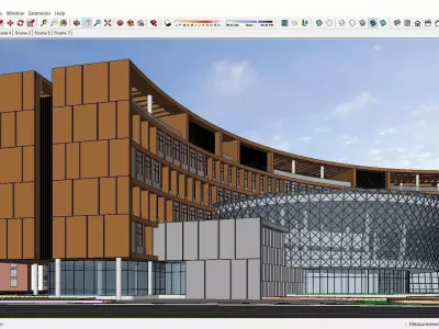 Sketchup School and University C3 3D model