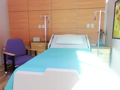 Hospital Room 3D model