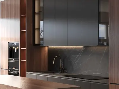 Kitchen Design 09 3D model