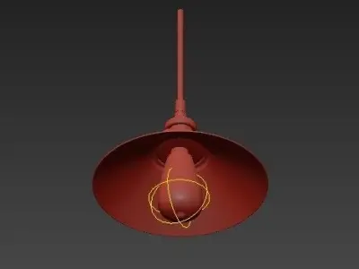 RH pendant lights loft 2 3D model