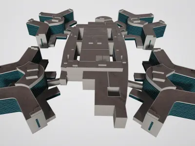 Kayseri State Hospital  3D model