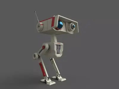 BD Droid Low-poly 3D model