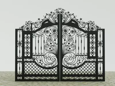 IRON GATE - WROUGHT IRON 3D model