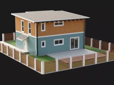 Contemporary House 12 3D model