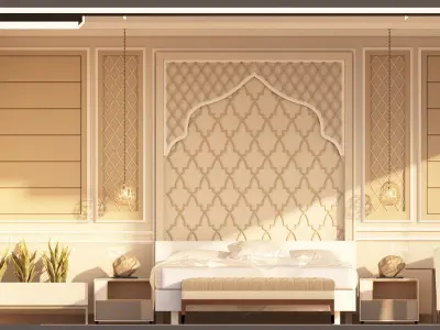 Arabic Hotel Room 3D model