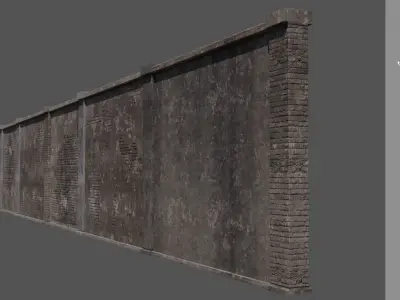 MODULAR WALLS FOR 3D COMPOSITIONS Low-poly 3D model
