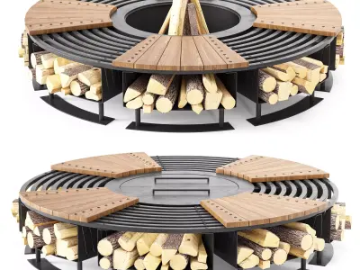 Fire Pit 06 3D model