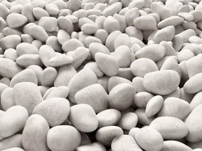 Stone pebble 3D model