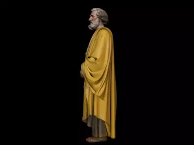 Ancient Greek and Roman clergy 3D model