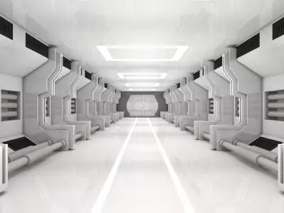 Sci Fi Interior 3D model 24