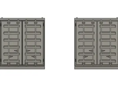 1-144 Scale Gundam Cargo Transport Container for Dioramas 3D print model