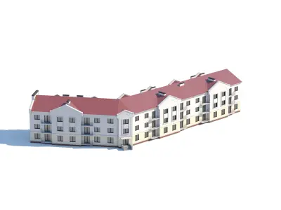 Classical Apartment Building 3D model