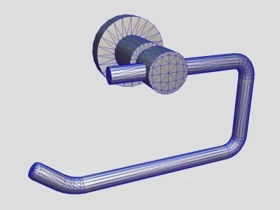 Toilet Roll Holder Low-poly 3D model