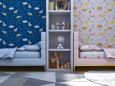 kids bedroom 3D model