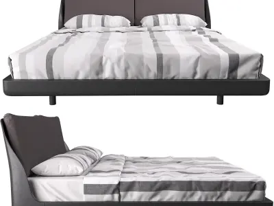 Makura bed By Piero Lissoni 3D model