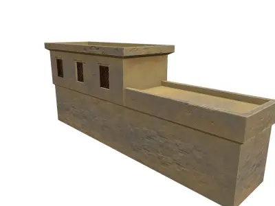  Desert Building 2 Low-poly 3D model