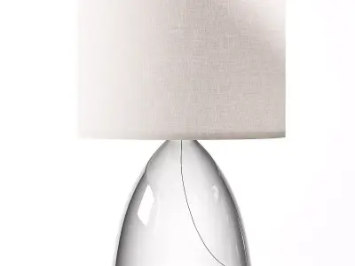 Pottery Barn Ansel Glass Table Lamp 3D model