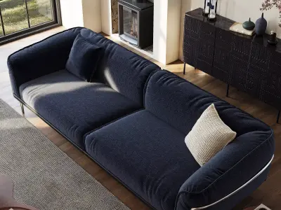 Industrial Living Interior scene 3D model