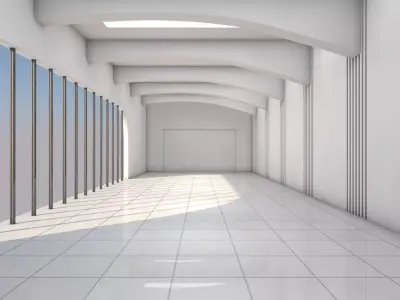 Sci Fi Interior 3D model 36