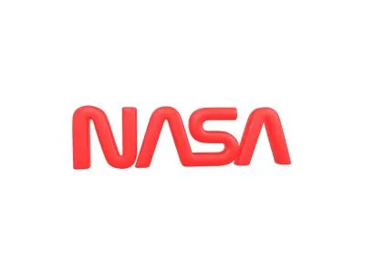 NASA 1975 Logo v2 001 Free low-poly 3D model
