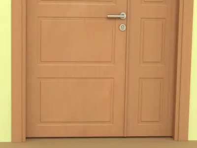 Door-8 wooden door 3D model