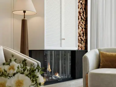 French-style living room 3D model