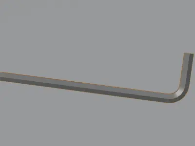 Allen Key tool Free low-poly 3D model