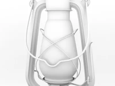 Kerosene lamp Realistic 3d model 3D model
