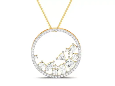 Women Pendant 3dm STL OBJ FBX Render Details 3D print model 24