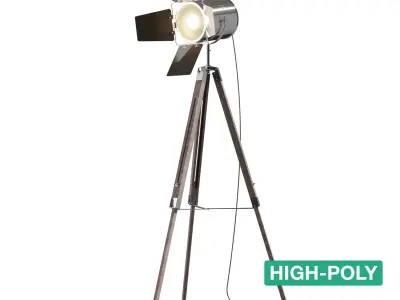Floor Lamp - Adhil - High- and Low-poly  3D Model Pack