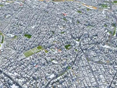 Sao Paulo Downtown Low-poly 3D model