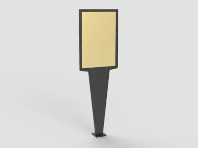 Citylight Poster 3d model 3D model