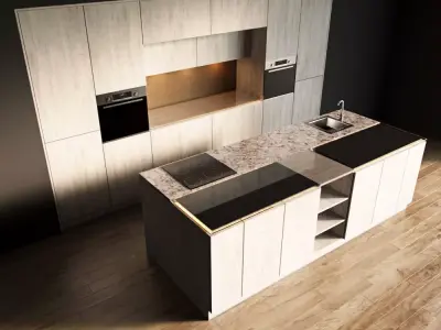 87-Kitchen3 texture 8 3D model