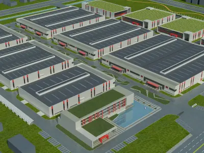 Warehouse Logistic 009 Low-poly 3D model